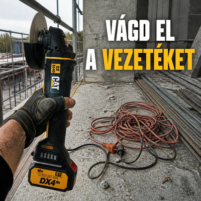 DX3140B Power+ 18V Kefe nélküli 125mm-es sarokcsiszoló