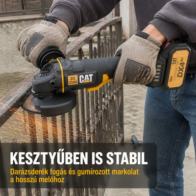 DX3140B Power+ 18V Kefe nélküli 125mm-es sarokcsiszoló