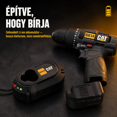 DX14 Power+ Fúrócsavarozó 12 Volt / 2.0 Ah Li-ion