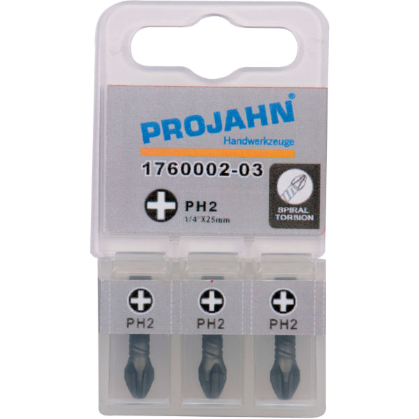 Projahn 1/4 Torziós bitfej 50mm  3db/csomag ACR2 PH2
