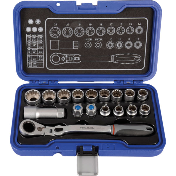 Projahn GearTech racsnis flexibilis készlet 17 részes