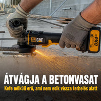DX3140B Power+ 18V Kefe nélküli 125mm-es sarokcsiszoló