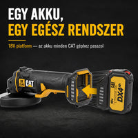 DX3140B Power+ 18V Kefe nélküli 125mm-es sarokcsiszoló