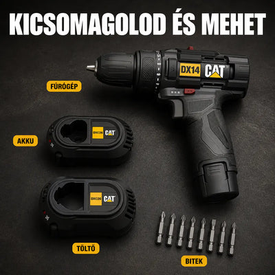 DX14 Power+ Fúrócsavarozó 12 Volt / 2.0 Ah Li-ion
